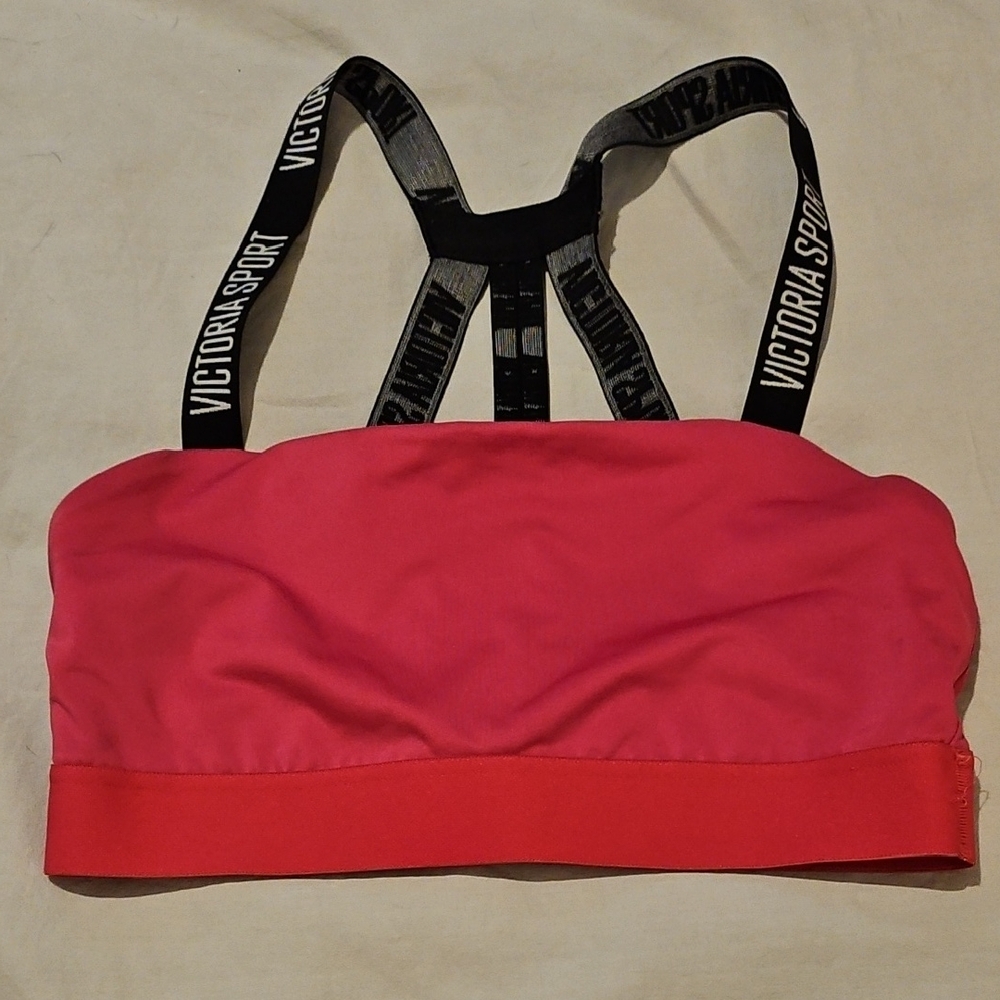 Victoria Sport Pink and Black Sports Bra